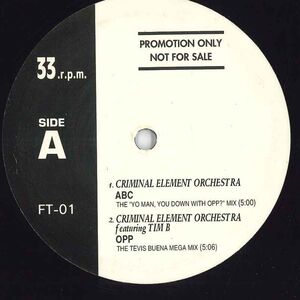 12 Criminal Element Orchestra, CASANOVA Abc, Opp FT01 NONE プロモ /00250