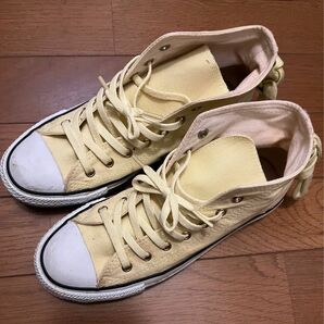 converse Allstar コンバースオールスター ハイカット キャンバス スニーカー レモンイエロー 23cm レディース