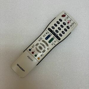 XL6645 ■SHARP AQUOS テレビリモコン 赤外線確認済み　現状品