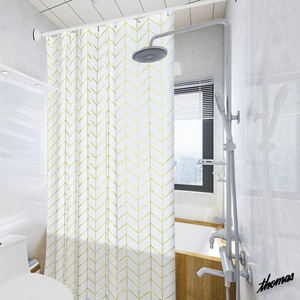 *ba baby's bib m. bright ..* half transparent shower curtain 120×180cm PEVA material water repelling processing heat insulation effect mold proofing interior bathroom divider 