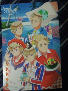  Hetalia The World Twinkle postcard not for sale / Finland Sweden Denmark noru way ice Land / illustration card 