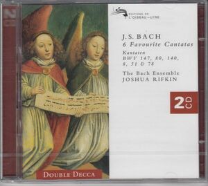 [2CD/Decca]バッハ:カンタータ「心と口と行いと生活で」BWV.147&カンタータ「われらが神は堅き砦」BWV.80他/J.リフキン&バッハ合奏団