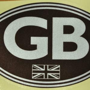 反射 ステッカー シール GB Kingdom of Great Britain グレートブリテン 英車 UK ENGLAND イングランド イギリス ブラックユニオンジャックの画像1