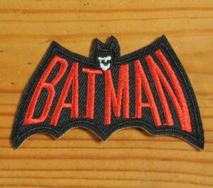 英国 インポート アイロン ワッペン コウモリ こうもり 蝙蝠 バットマン batman mods モッズ 001