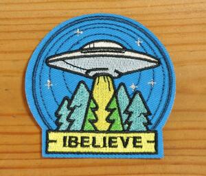 英国 インポート ワッペン アップリケ パッチ UFO ユーホー 未確認飛行物体 宇宙人 エイリアン イギリス UK GB ENGLAND イングランド 1109