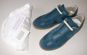 maison margiela マルジェラ ジャーマントレーナー スニーカー 41 blue green