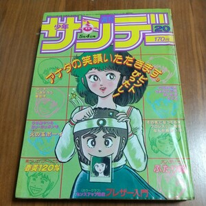 週刊少年サンデー 1983昭和58年5/4No.20 岡崎つぐお 新谷かおる あだち充 小池一夫 高橋留美子 細野不二彦 里見桂