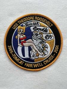 USN F-14TOMCAT 2005-TOMCAT FAREWELL CRUISE-2006 “Tomcat Double D’s” Patch !!