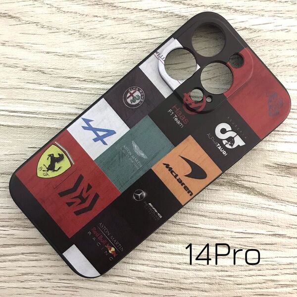 F1 チーム ロゴ iPhone 14 Pro ケース メルセデス レッドブル フェラーリ マクラーレン ウィリアムズ