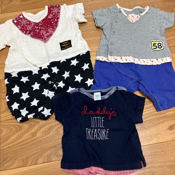60-70ロンパース 半袖Tシャツ