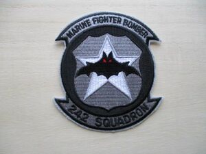 【送料無料】アメリカ海兵隊MARINE FIGHTER BOMBER 242 SQUADRONパッチVMFA-242ワッペン/patch米海兵隊USMC LightningIIステルス戦闘機 M81