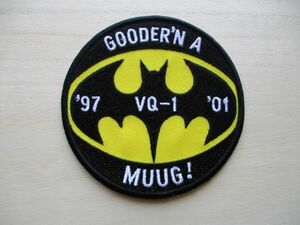 【送料無料】アメリカ海軍VQ-1 WORLD WATCHERS GOODER'N A MUUG!'97-'01パッチ ワッペン/patchバットマンNAVY米海軍USN M81