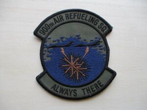 【送料無料】アメリカ空軍909TH AIR REFUELING SQ ALWAYS THERE第909空中給油飛行隊パッチ嘉手納ワッペン/patch AIR FORCE米空軍USAF M79