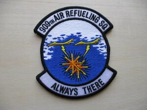 【送料無料】アメリカ空軍909TH AIR REFUELING SQ ALWAYS THERE第909空中給油飛行隊パッチ嘉手納ワッペン/patch AIR FORCE米空軍USAF軍 M80