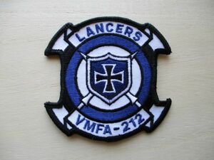 【送料無料】アメリカ海兵隊VMFA-212 LANCERSランサーズパッチ ワッペン/飛行隊patchマリーンMARINE米海兵隊F/A-18ホーネットUSMC M82