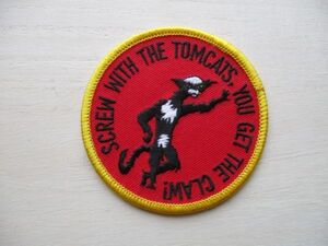 【送料無料】アメリカ海兵隊VMA-311 SCREW WITH THE TOMCATS YOU GET THE CLAW!パッチ ワッペン/patchマリーン猫ねこF-35C米海兵隊USMC M82