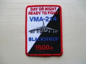 【送料無料】アメリカ海兵隊パVMA-214ブラック・シープBLACKSHEEP 1500+パッチ ワッペン/patchマリーンMARINE米海兵隊USMC米軍US戦闘機 M83