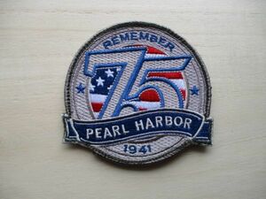 【送料無料】Remember Pearl Harbor 75TH Anniversary 1941パッチ ワッペン/真珠湾攻撃patch第二次世界大戦パールハーバーWWⅡ米軍 M85