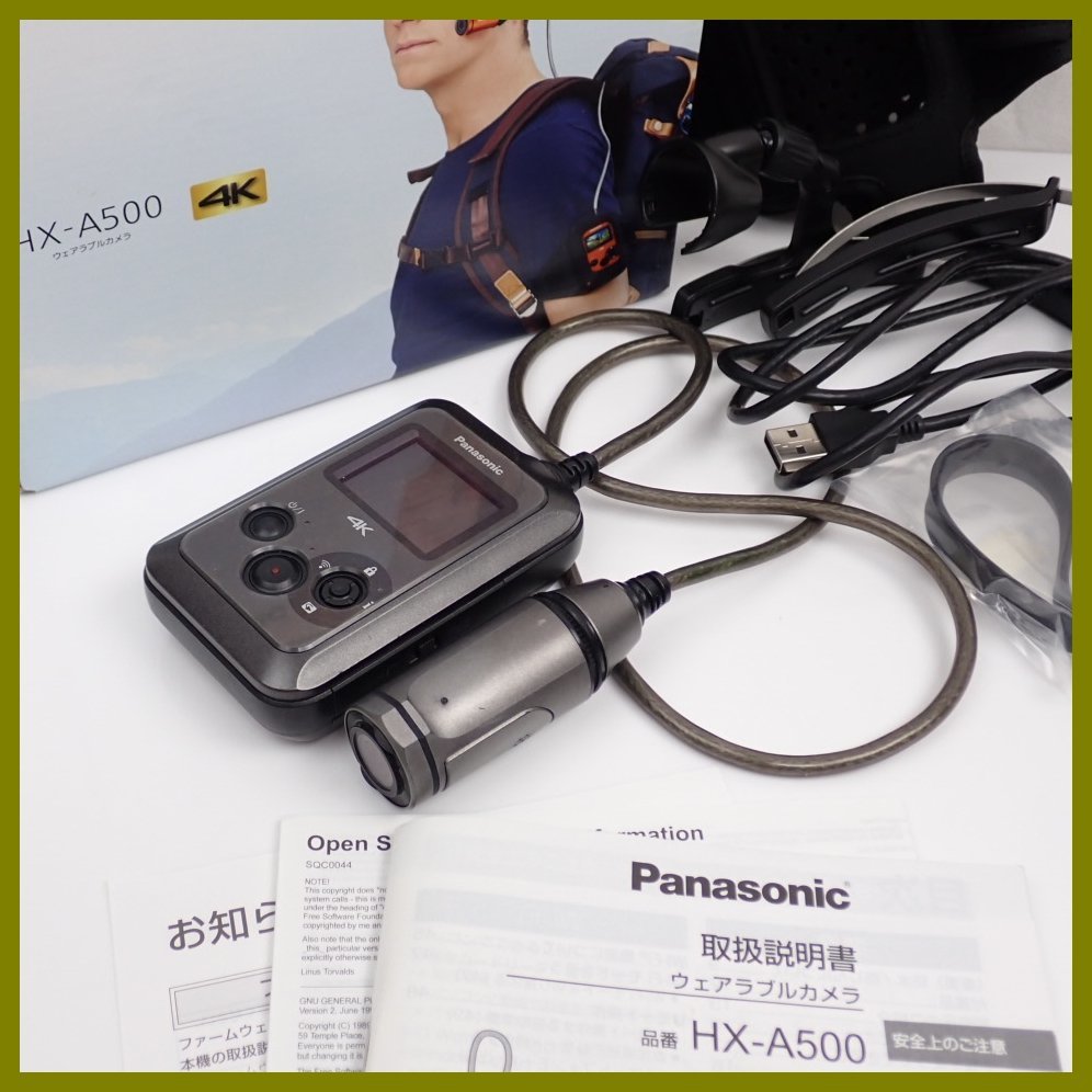 ヤフオク! -「パナソニック 4kウェアラブルカメラ Panasonic HX-A500 