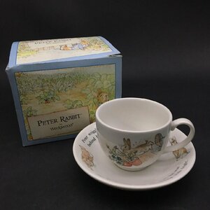 FG0512-18-8-4 WEDGWOOD ピーターラビット カップ＆ソーサー 洋食器 ブランド コーヒー ティー W14.5cm(ソーサー) H6.5cm(カップ) 60サイズ