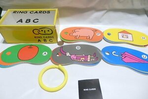 @994* Toda design research . ring card ABC* intellectual training card alphabet 