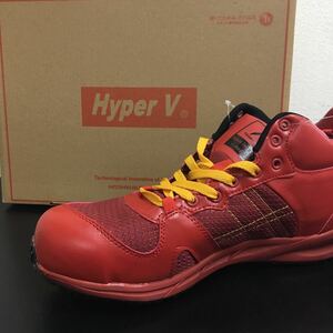  free shipping red 25cm day . rubber safety shoes safety shoes hyper V906MG