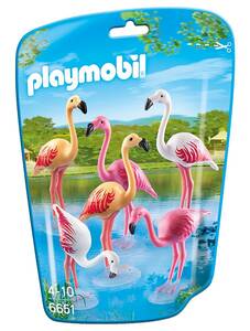 即決！新品 PLAYMOBIL 6651 フラミンゴの群れ 動物シリーズ プレイモービル 