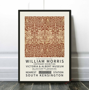  C2744 ウィリアム・モリス William Morris キャンバスアートポスター 50×70cm イラスト インテリア 雑貨 海外製 枠なし K