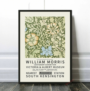  C2758 ウィリアム・モリス William Morris キャンバスアートポスター 50×70cm イラスト インテリア 雑貨 海外製 枠なし Y