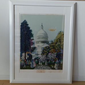 ★絵画 イザベル・バイレン ホワイトハウス シルクスクリーン★