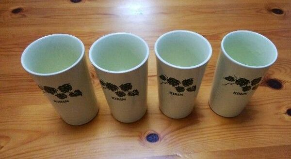 ★陶器のコップ ビールやお酒などに4個セット★