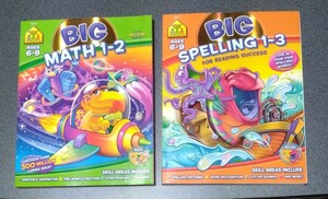 [送料無料]　BIG MATH 1-2＆BIG SPELLING 1-3/2冊セット/ 英語学習　算数　読み方　計算　子供教材　 