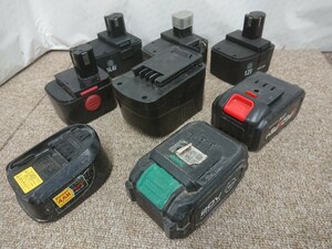 ゆ6102 ジャンク品扱い メーカーいろいろ 20v 7.2v 12v 14.4v バッテリー 電動工具 ツール