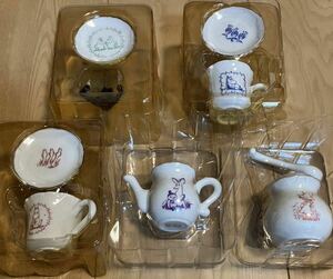 ムーミン 陶器のミニ食器 全5種類 コンプリートセット ミニチュア マグカップ プレート 皿 リトルミイ スナフキン