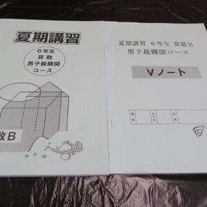 超美品!浜学園 2022年度 小6 夏期講習 男子最難関コース 算数Bテキスト&浜ノート