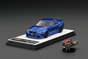 ■イグニッションモデル 1/43 ニッサンスカイライン GT-R (R34) NISMO Z-tune メタリックブルー