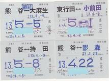【秩父鉄道】通勤定期券　8枚　使用済み　平成券　コピーガード対応券_画像3