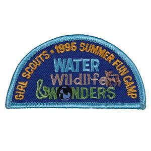 PI152 GIRL SCOUTS 1995 SUMMER FUN CAMP ガールスカウト ワッペン パッチ ロゴ エンブレム アメリカ 米国 USA 輸入雑貨