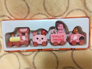  lovely wooden toy 4 ream Halloween to rain pink interior objet d'art 