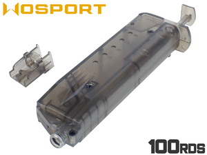 WO-ACC-002B　WoSporT ピストルマガジン型 BBローダー 100Rds