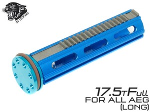 ZC-PSET-015 ZC LEOPARD AEG アルミニウム 強化ロングピストン CNCフルティース 17.5T + アルミCNC ピストンヘッド w/ベアリング