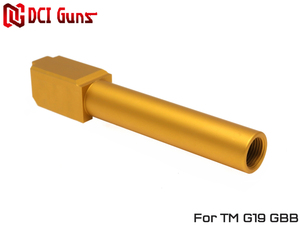 DCI-GBOB-002G　DCI Guns 11ｍｍ正ネジ メタルアウターバレル ゴールド TM G19 Gen.3/Gen.4