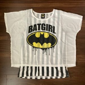 半袖Tシャツ　バットガール　バットマン　重ね着　アメコミ