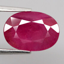 【天然大粒ルビールース 2.90ct:1646】タンザニア産 Natural Ruby 裸石 標本 鉱物 宝石 コランダム jewelry Winza Tanzania_画像1