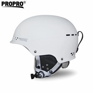 ［PROPRO］SHM-011 スキー、スノーボード用ヘルメット スキー用プロテクター 大人用 全2色 選択可 男女兼用 ホワイト