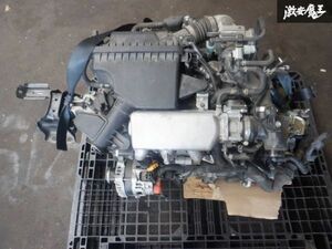 日産 純正 E12 ノート X DIG-S 2WD 15y HR12DDR エンジン 本体 CVTミッション ECU 触媒 スーパーチャージャー 走行114267km 訳有 棚32-3