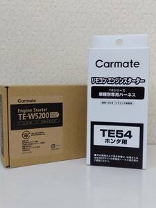 カーメイト　エンジンスターター　TE-W5200+TE54　LEDアンサーバックタイプ　【送料無料】