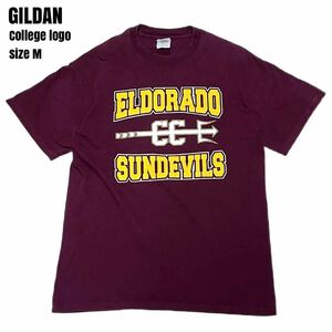 ＊6679 GILDAN ギルダン　ELDORADO カレッジロゴ　Tシャツ