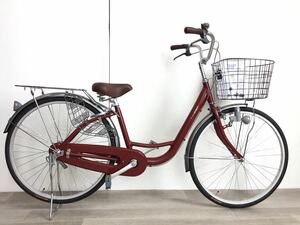 26インチ 自転車 (1530) レッド K2NH00119 未使用品 ■