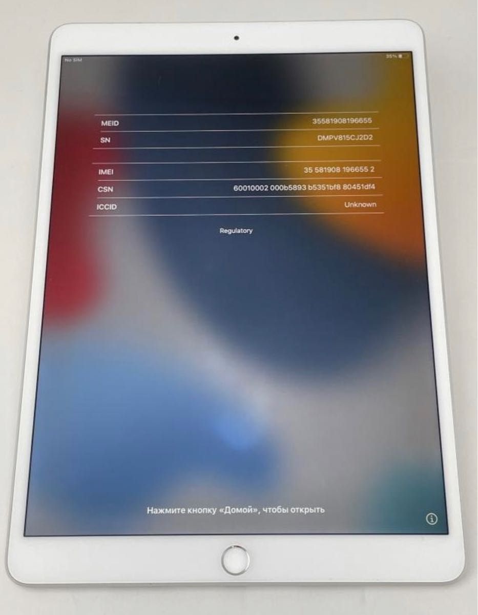 美品 iPad Pro 10 5インチ Wi-Fi+Cellular 64GB simフリー バッデリー 